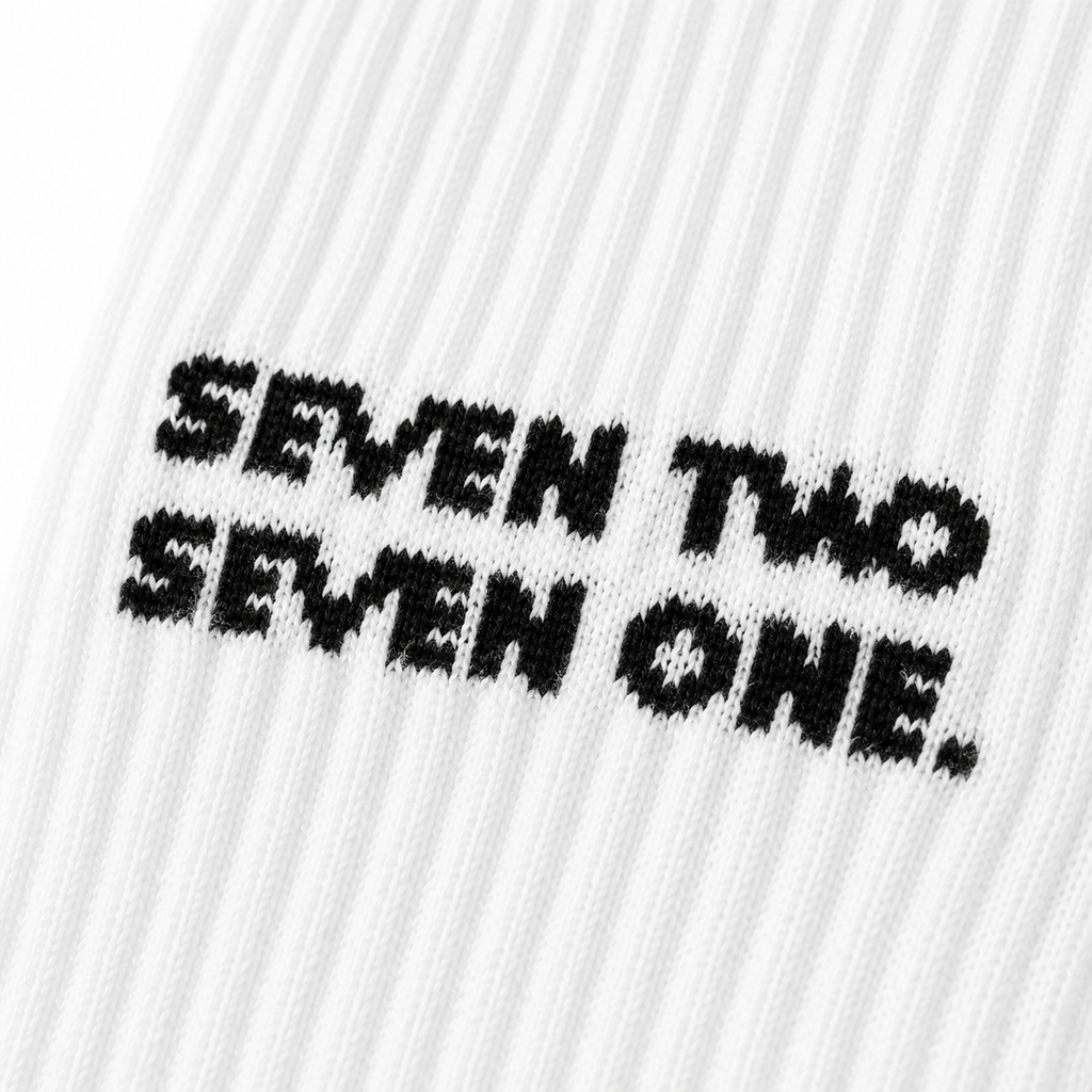 Black signature sock