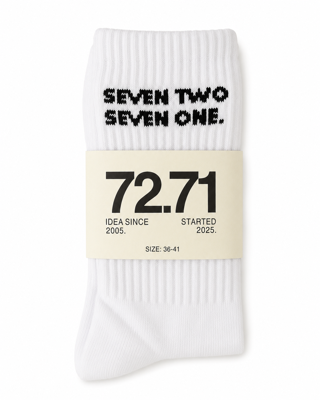 Black signature sock