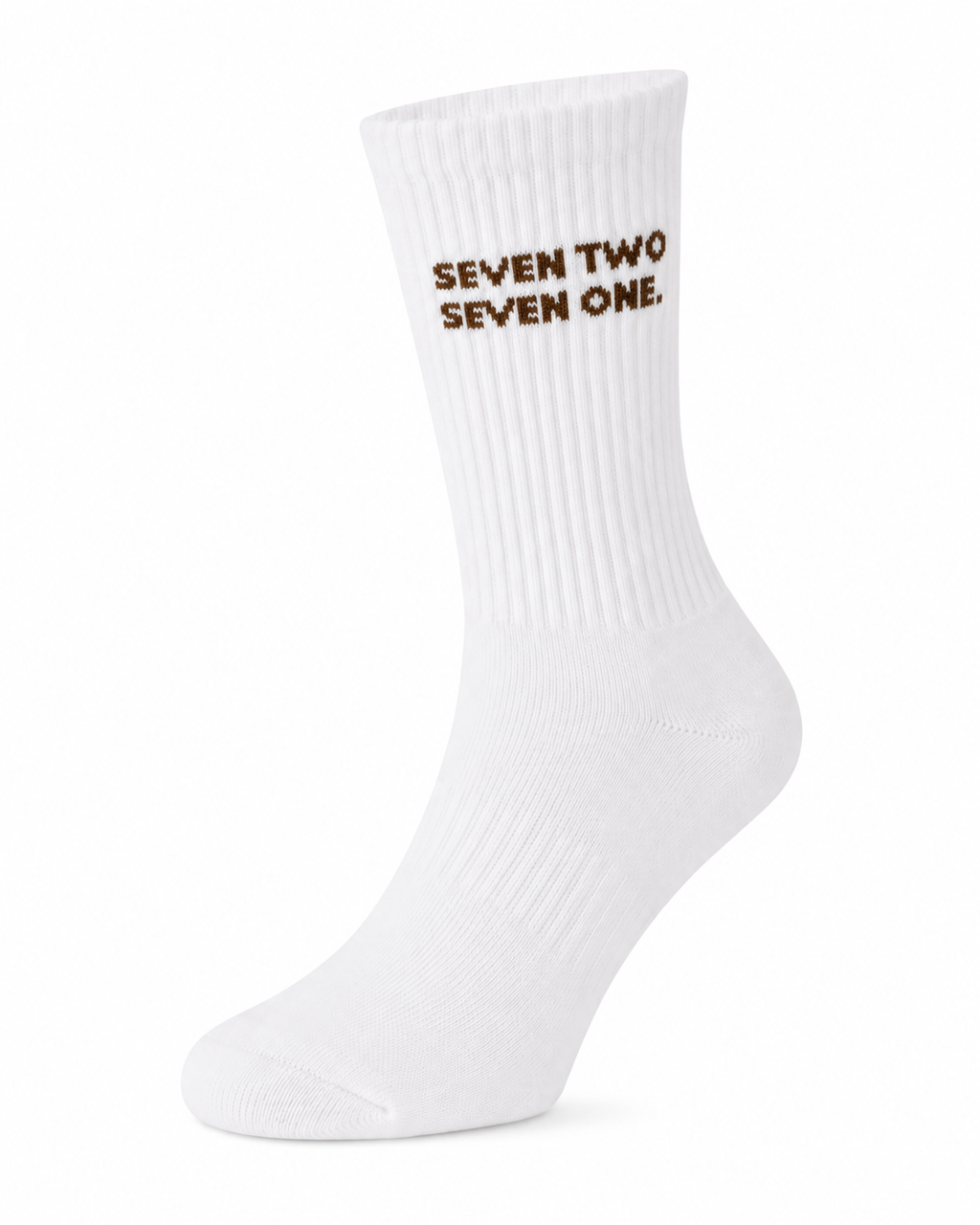 Brown signature sock