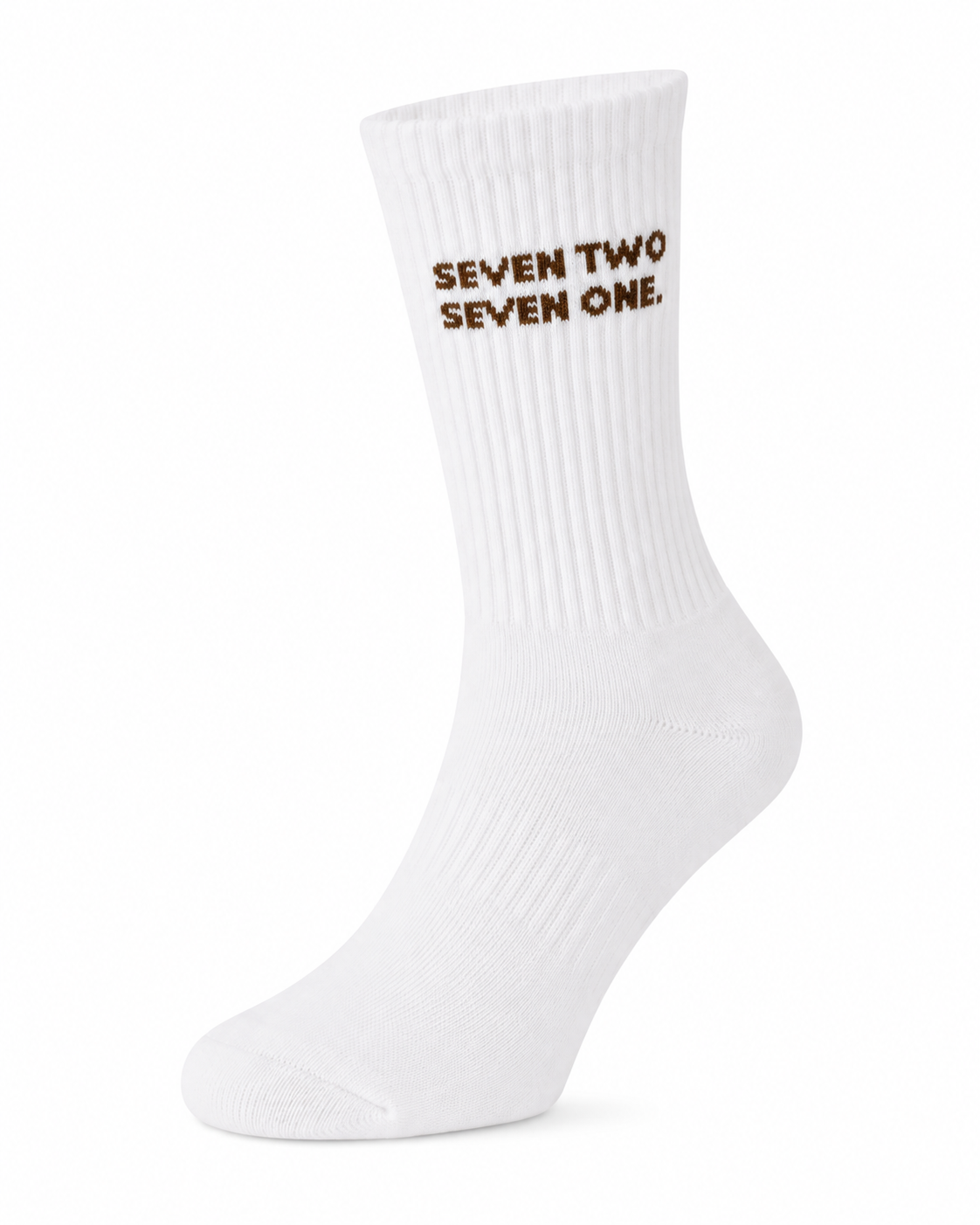 Brown signature sock