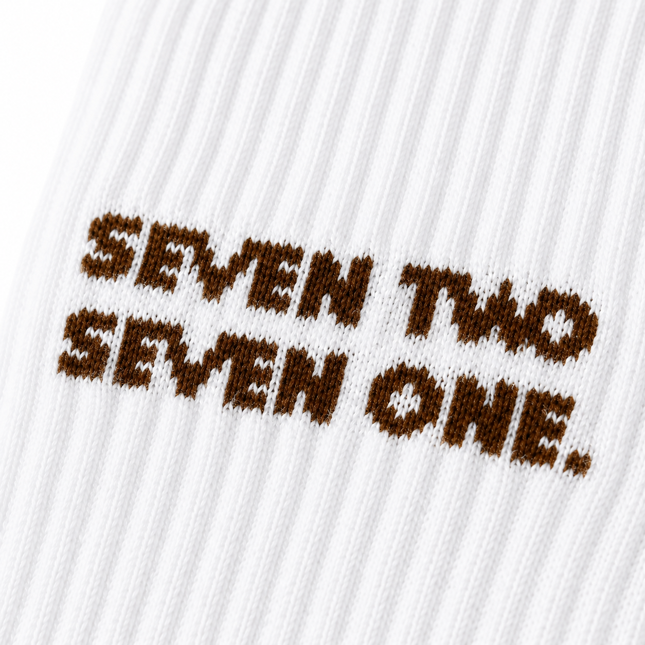 Brown signature sock
