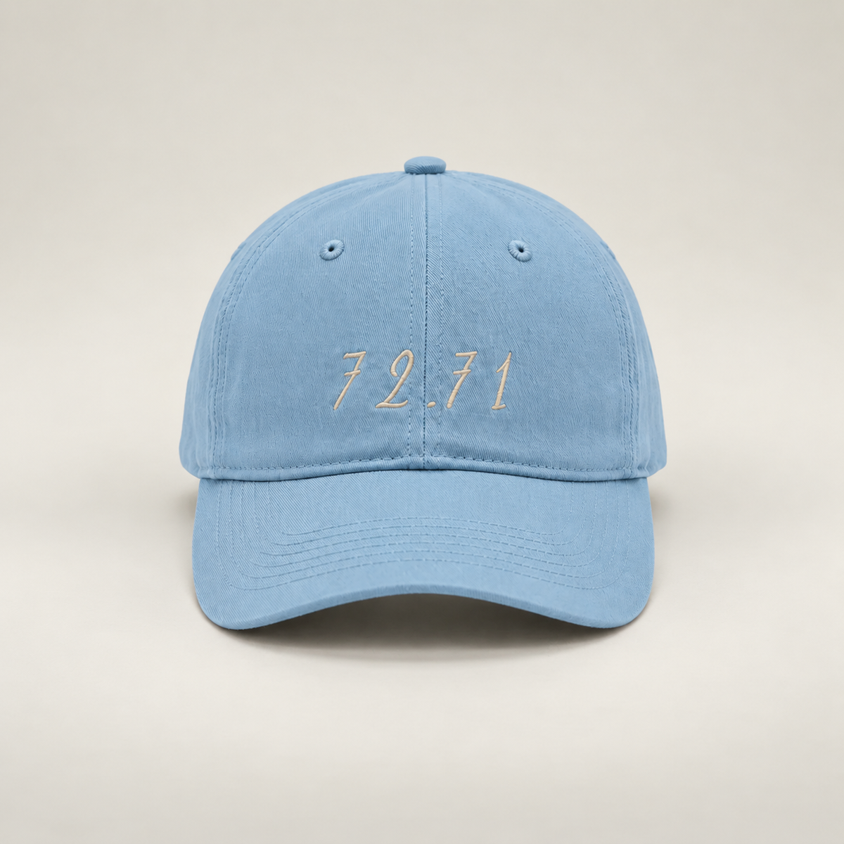 Lichtblauwe cap van 72.71 Clothing – productfoto