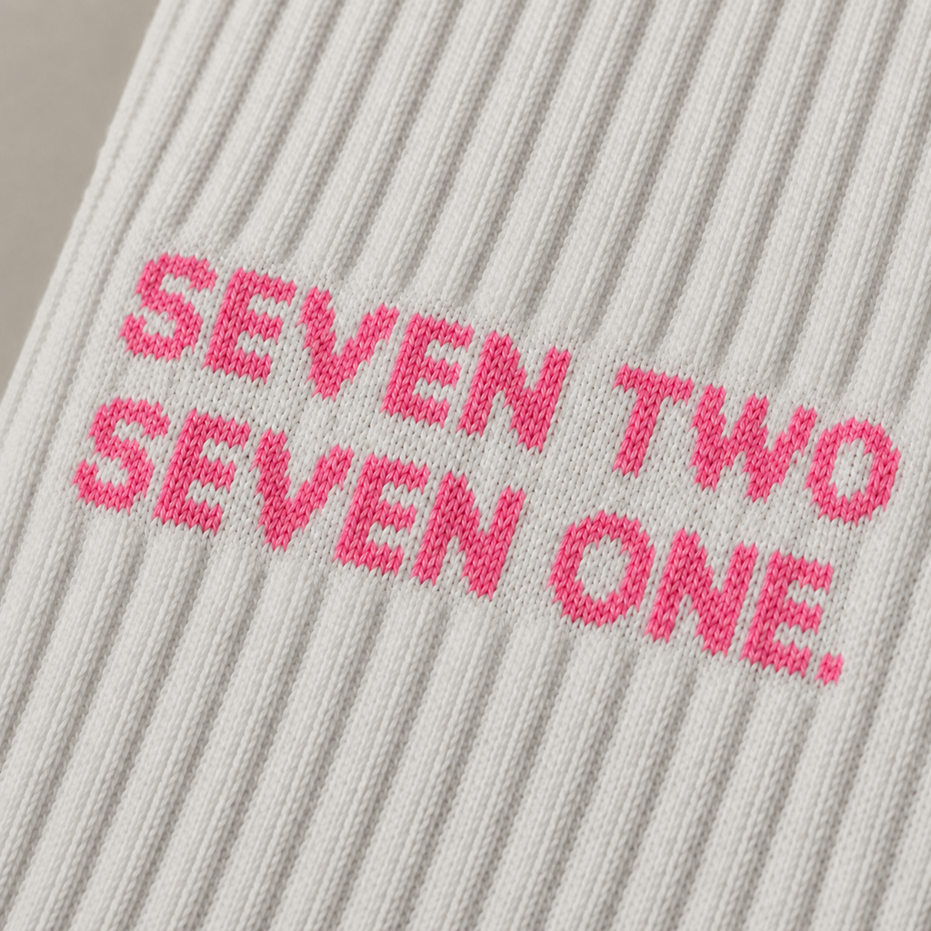 Roze signature sokken van 72.71 Clothing – productfoto