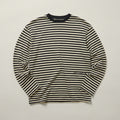 Gestreepte longsleeve navy – Seventy Two Seventy One van 72.71 Clothing – liggend, voorkant