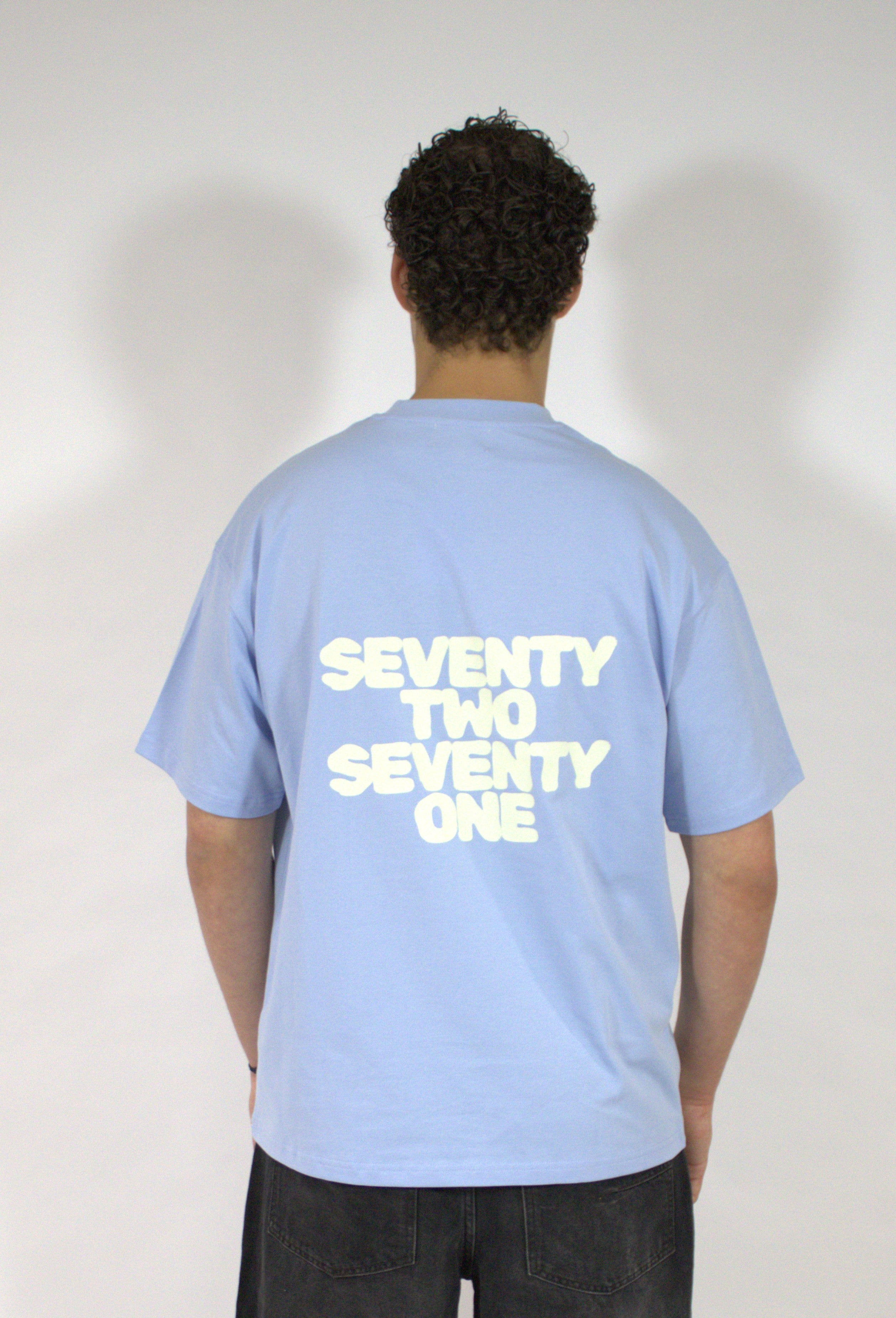 Backprint T-shirt – Light Blue