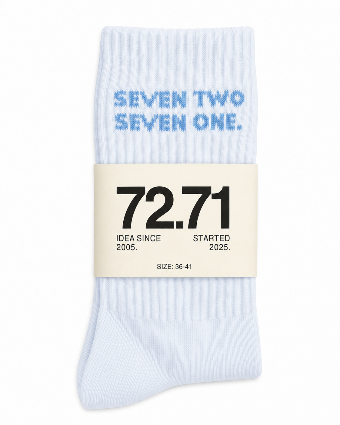 Blue signature sock