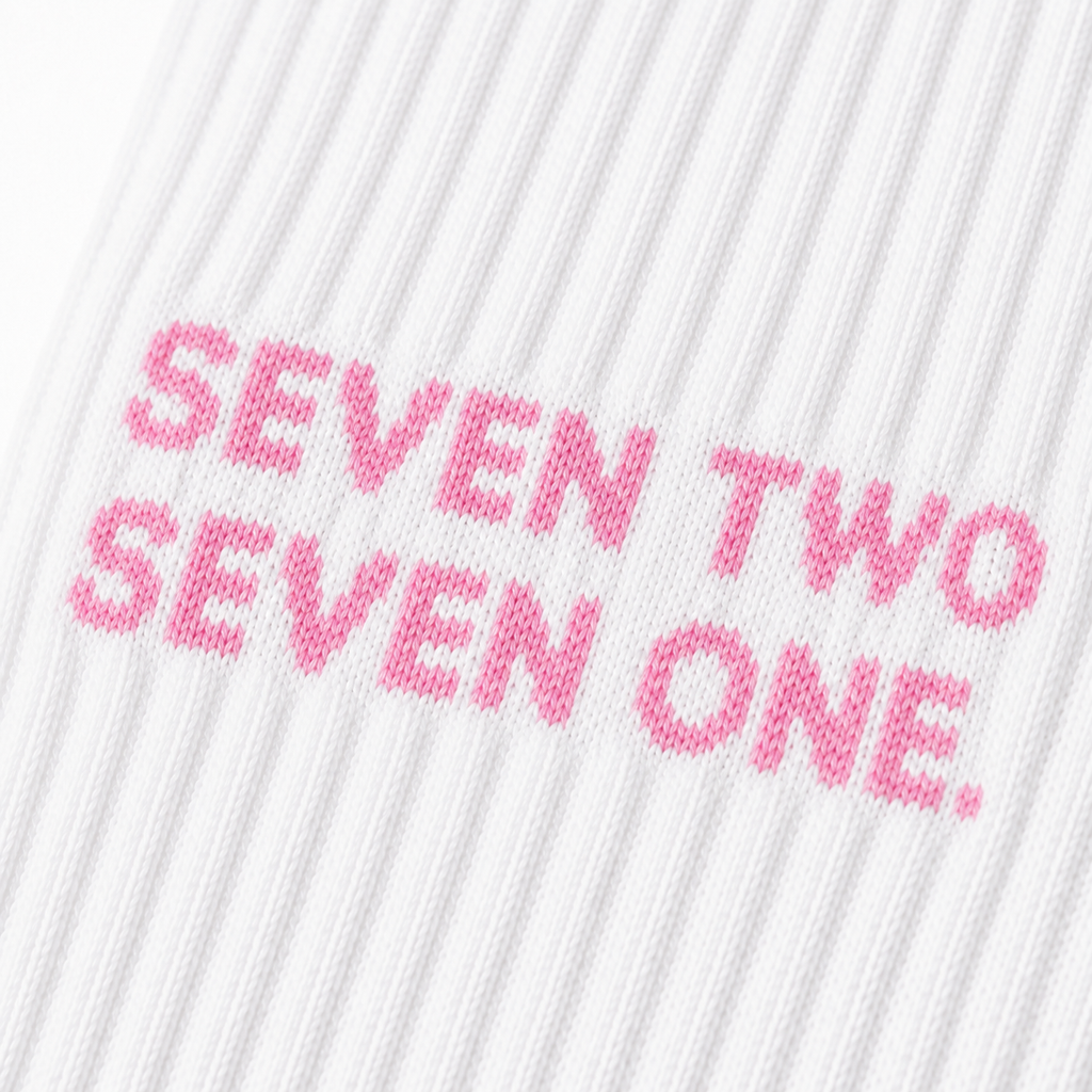 Pink signature sock