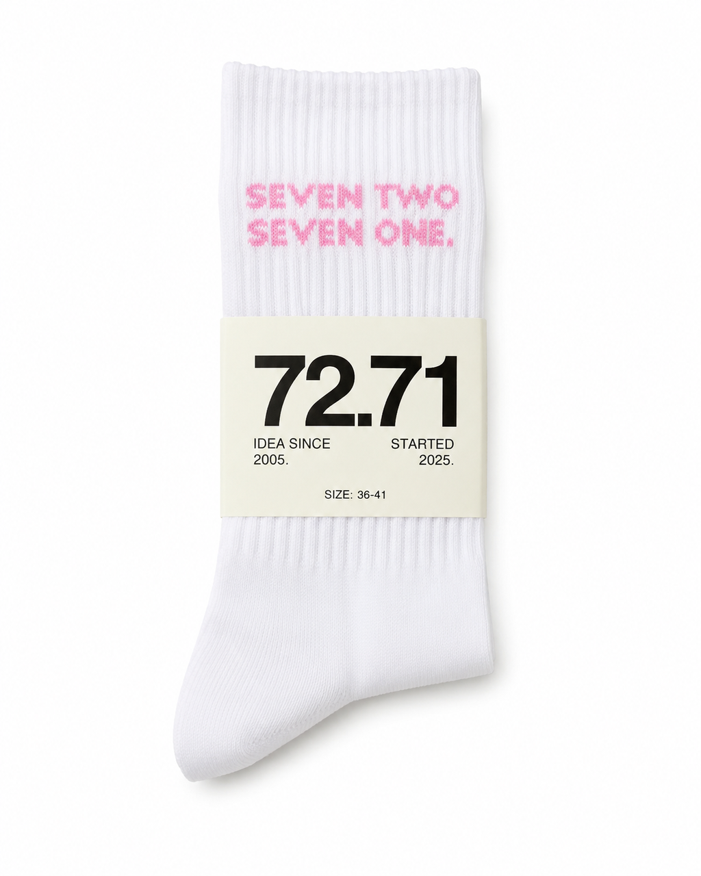 Pink signature sock
