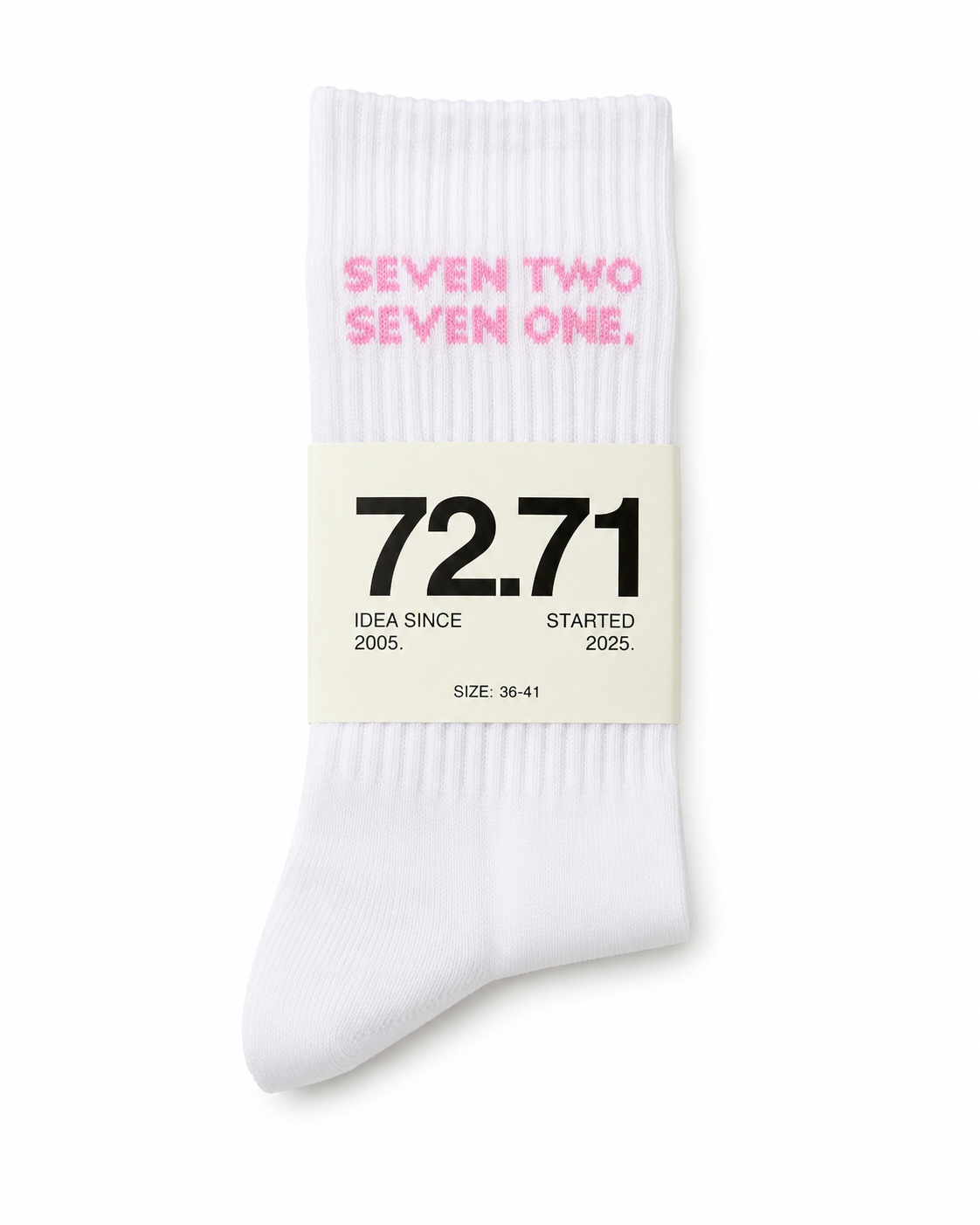Pink signature sock