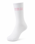 Pink signature sock