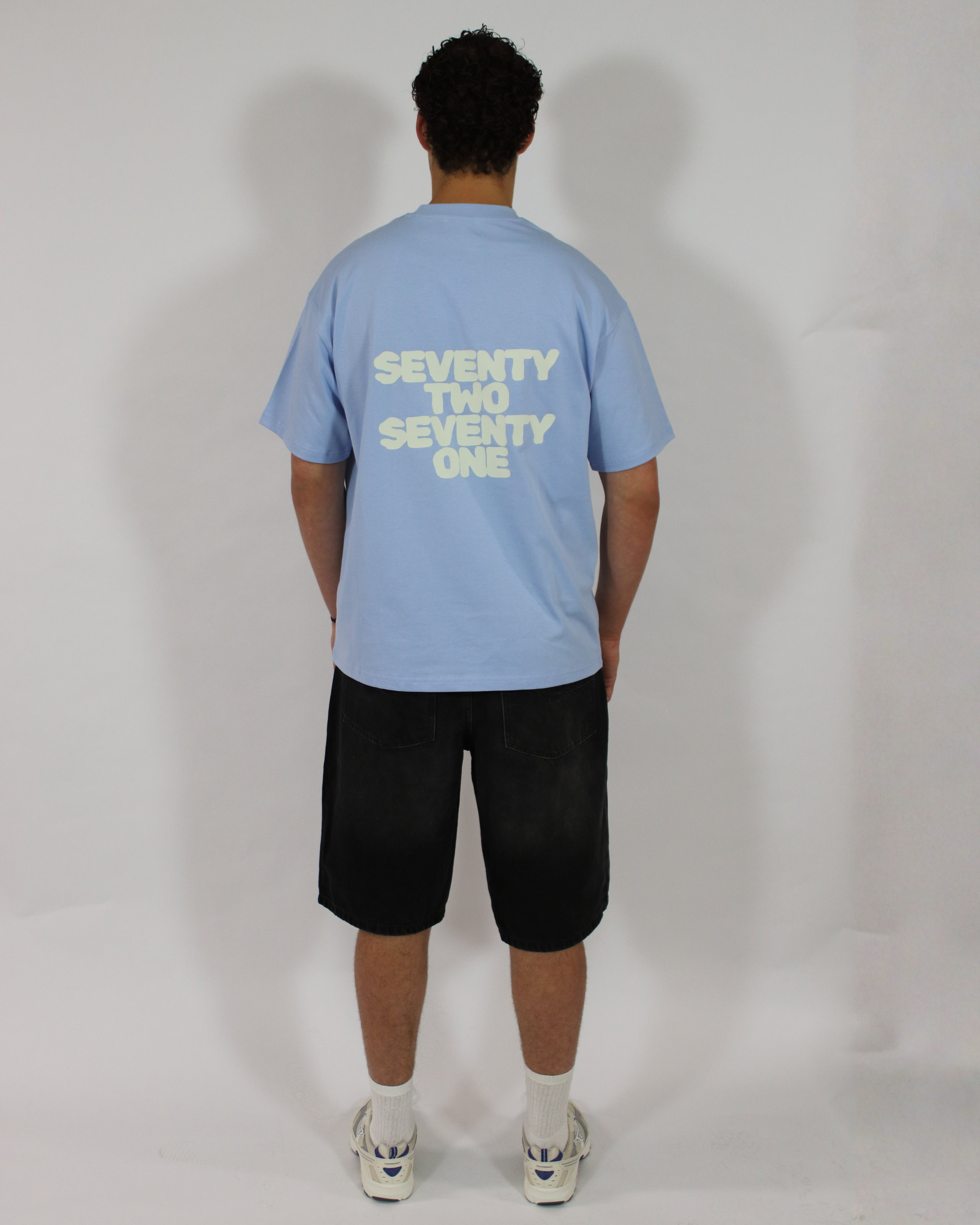 Backprint T-shirt – Light Blue