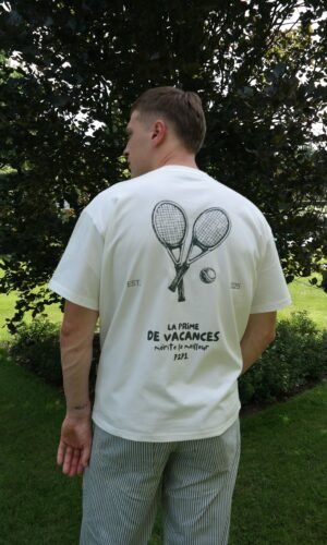 Home 4 Tennis backprint wit t-shirt van 72.71 voorkant productfoto